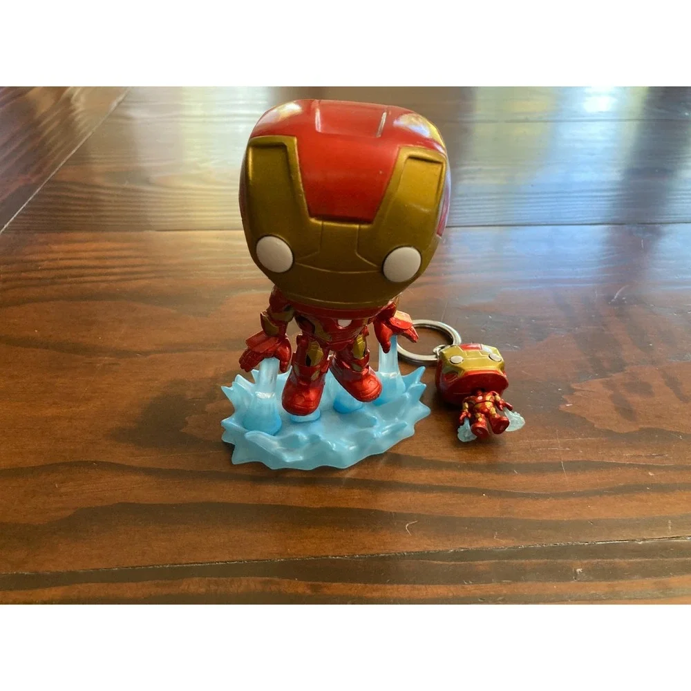 2015 Funko Pop Iron Man Action Figure Toy and Keychain Collectible Marvel